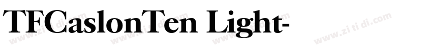 TFCaslonTen Light字体转换